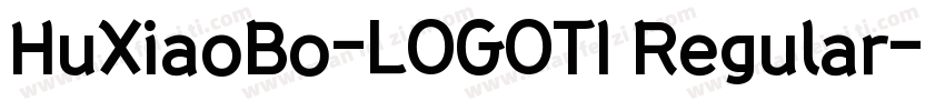 HuXiaoBo-LOGOTI Regular字体转换